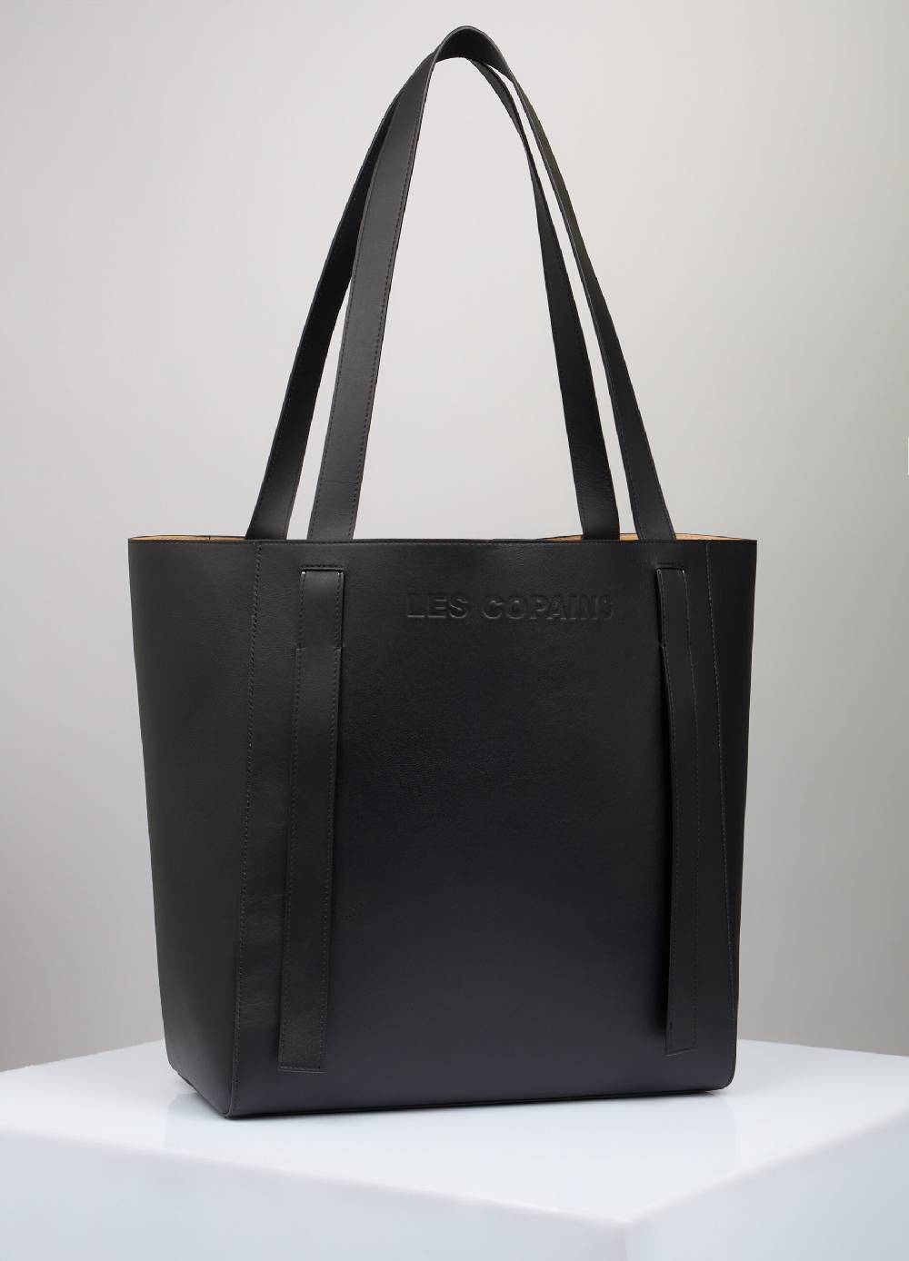 LES COPAINSTote bag in vera pelle Sottocosto