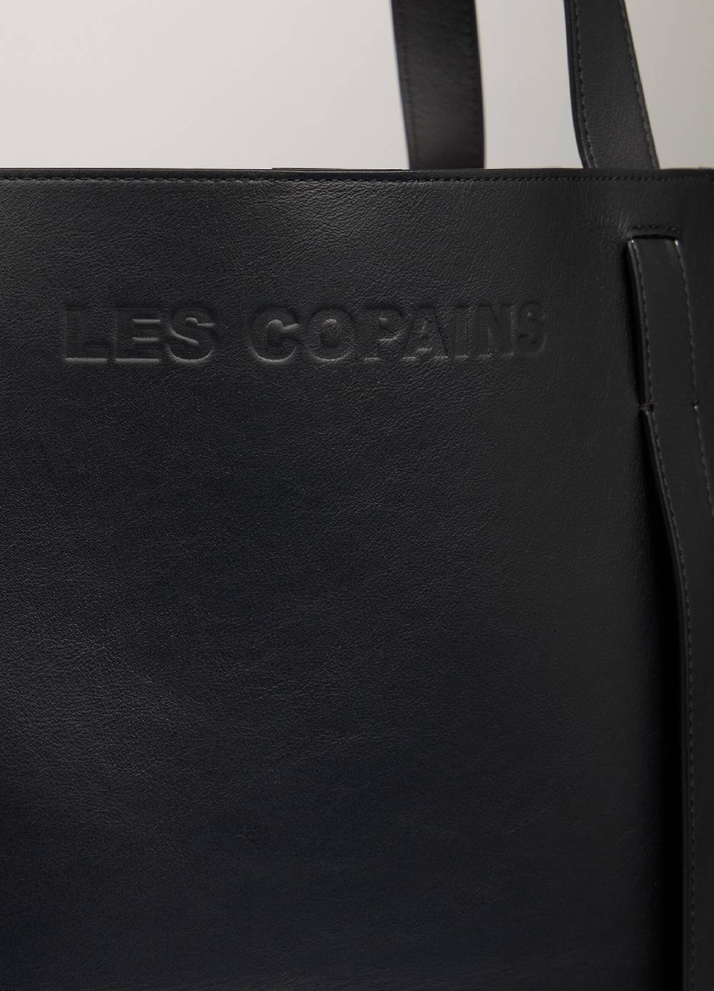 LES COPAINSTote bag in vera pelle Sottocosto