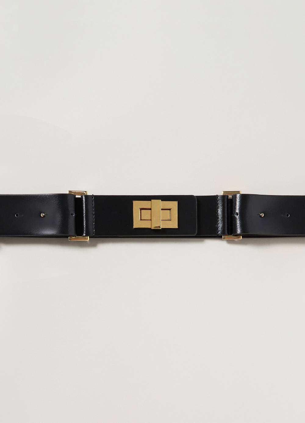 LES COPAINSCintura in vera pelle con monogramma Outlet