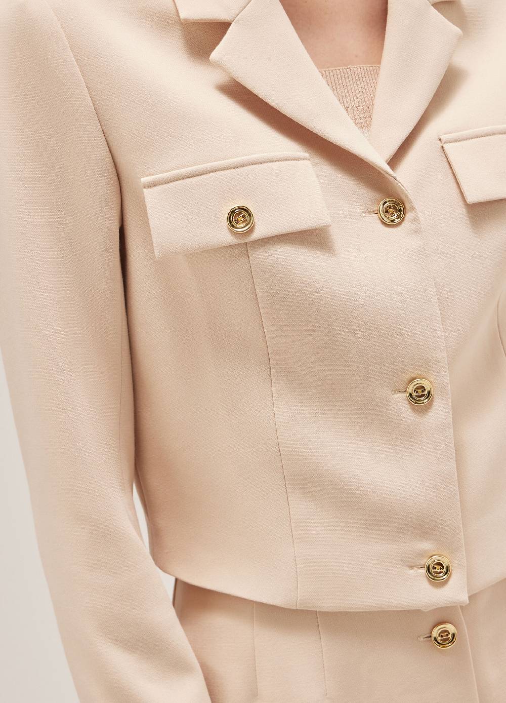LES COPAINSBlazer cropped Nuovo
