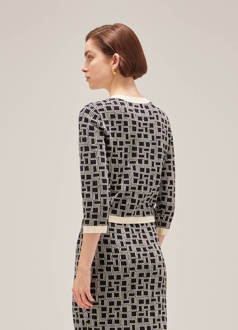 LES COPAINSCardigan tricot in puro cotone Promozione