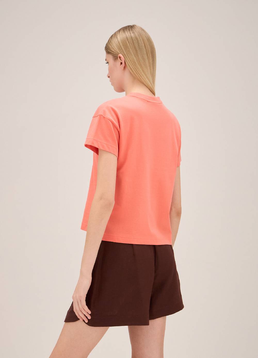 LES COPAINST-shirt in cotone con perline applicate Sottocosto