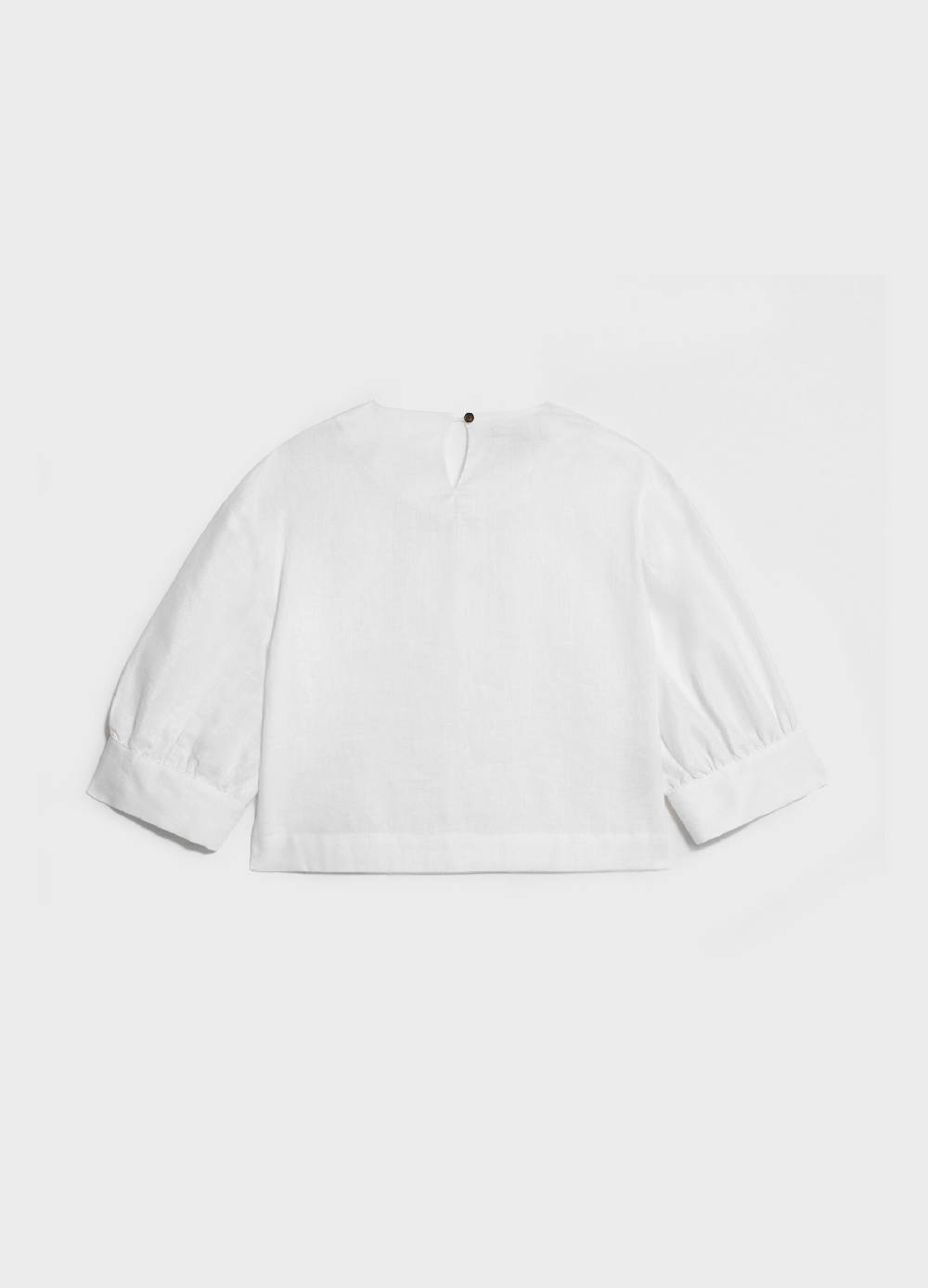 LES COPAINSBlusa a palloncino in lino Online