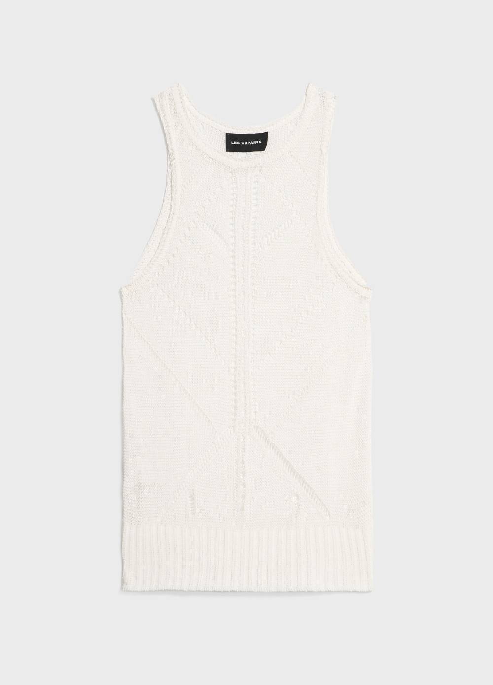 LES COPAINSCanotta tricot traforata Italy