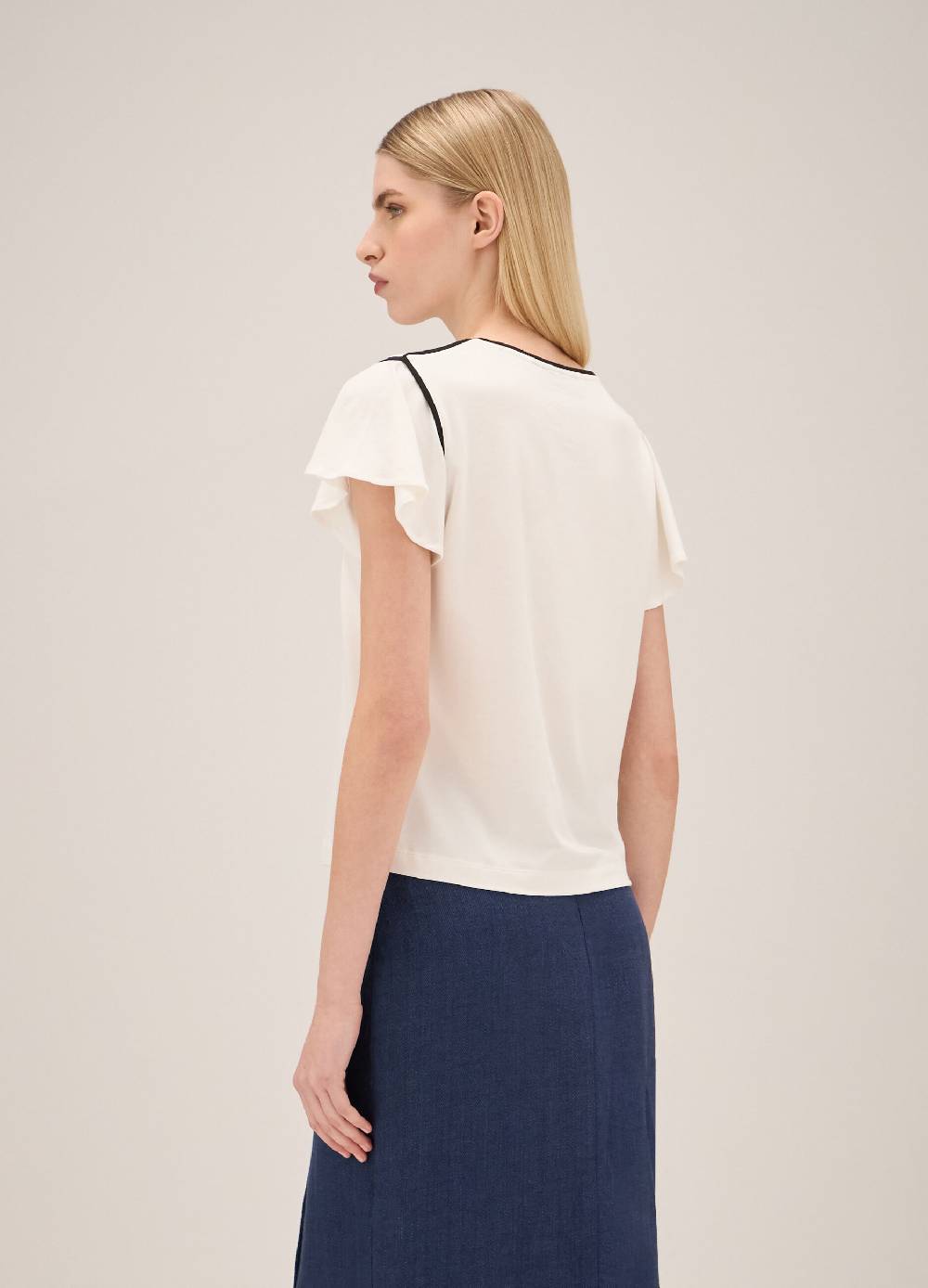LES COPAINST-shirt con profili a contrasto Vendita Economica