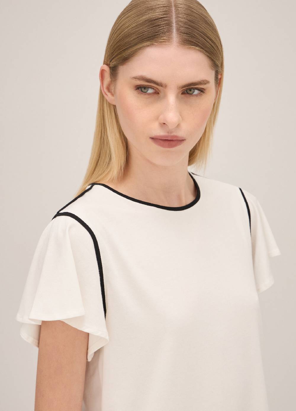 LES COPAINST-shirt con profili a contrasto Vendita Economica
