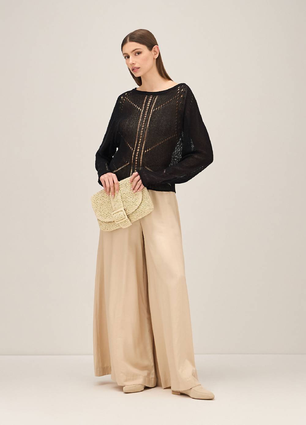 LES COPAINSMaglia tricot traforata Vendita