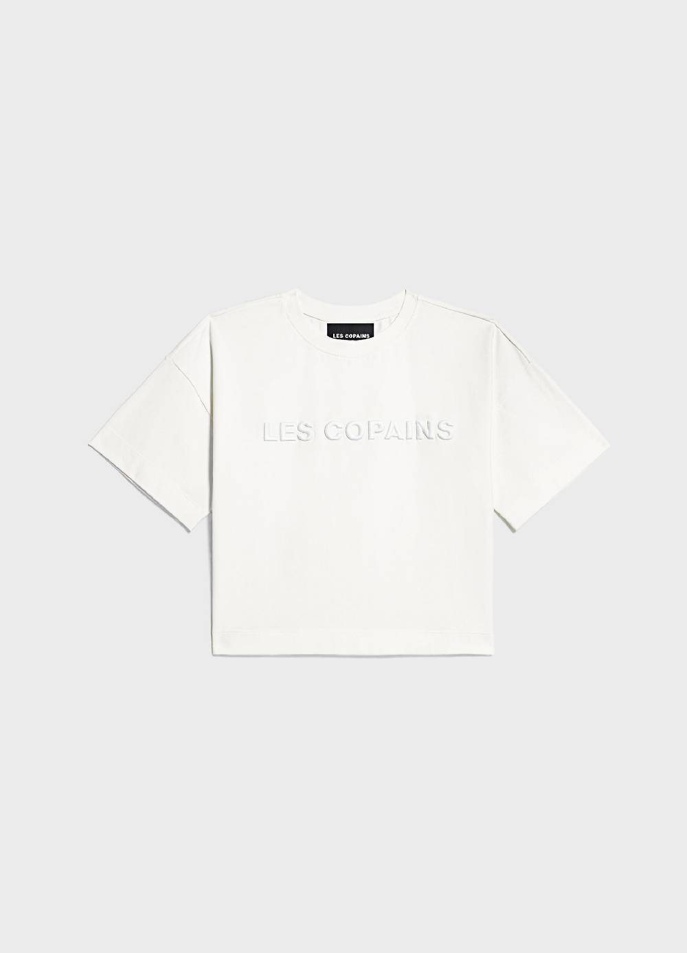 LES COPAINST-shirt a maniche corte con logo Soddisfazione Garantita