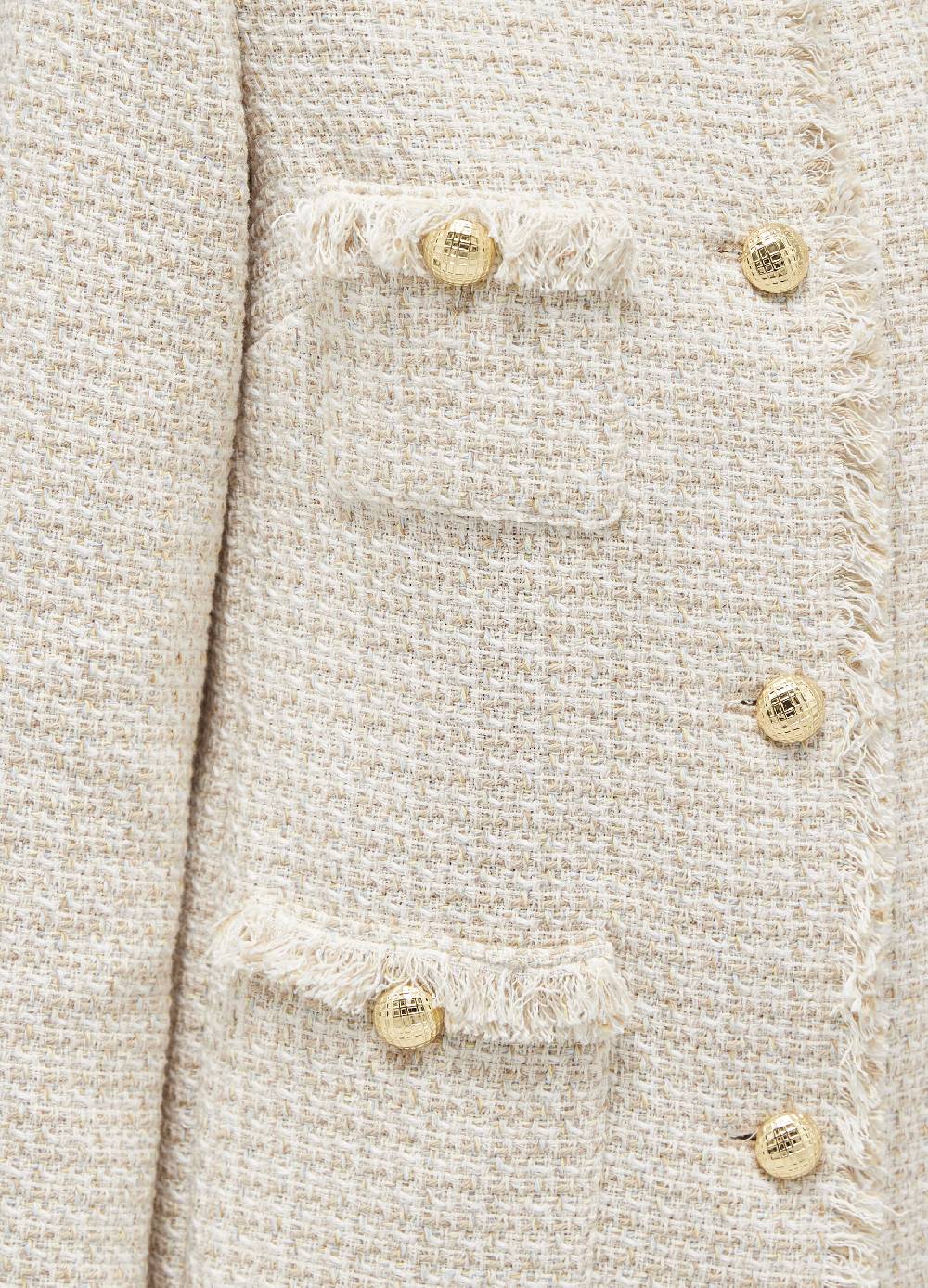 LES COPAINSBlazer lungo effetto tweed Fino Al -60%