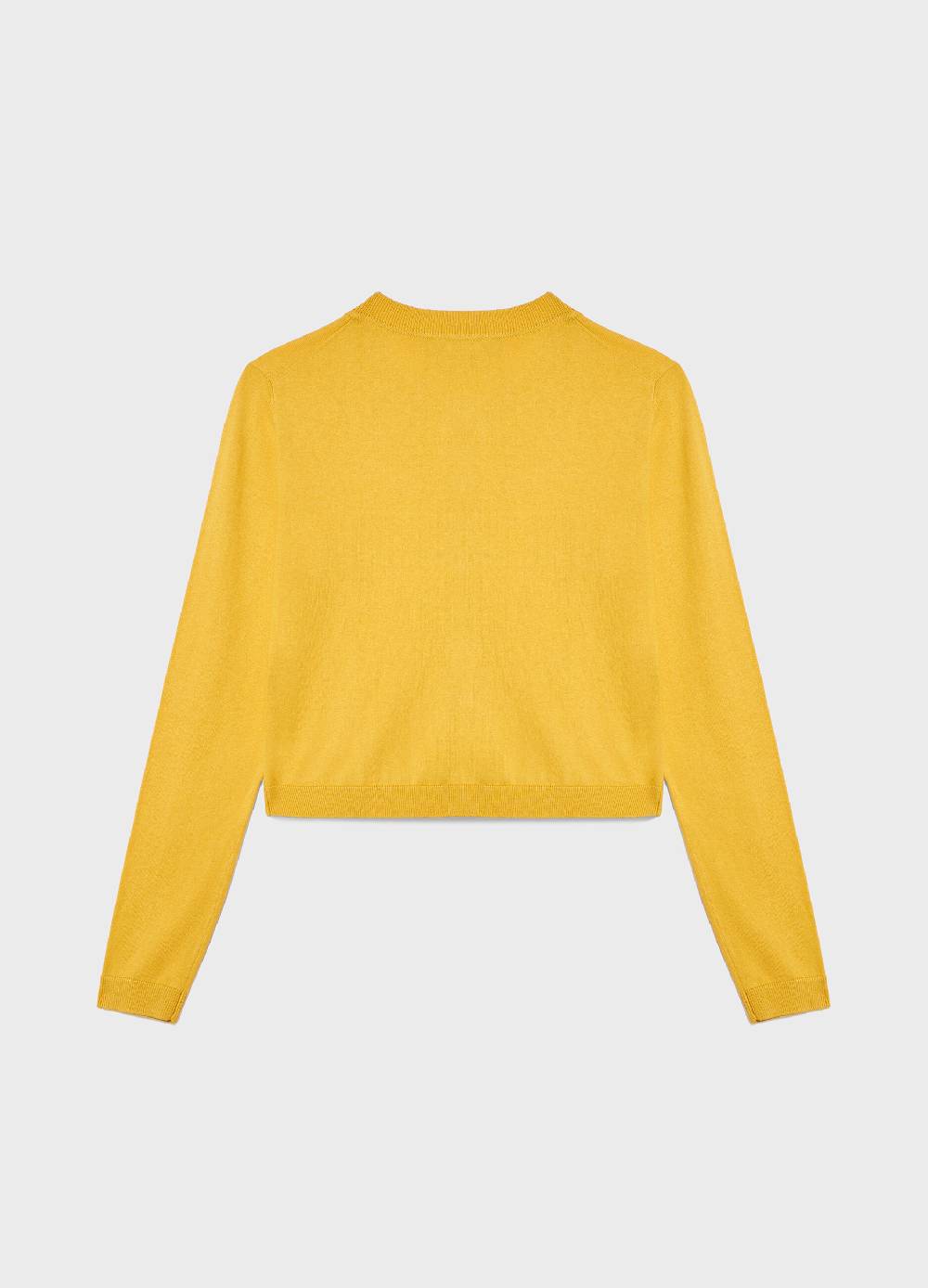 LES COPAINSCardigan tricot in seta e cotone In Vendita