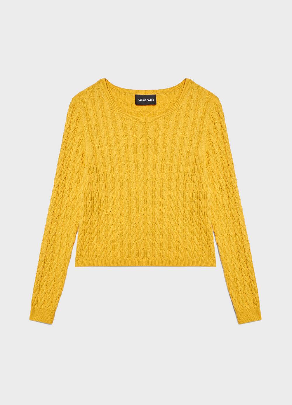 LES COPAINSMaglione tricot in cotone e seta Saldi