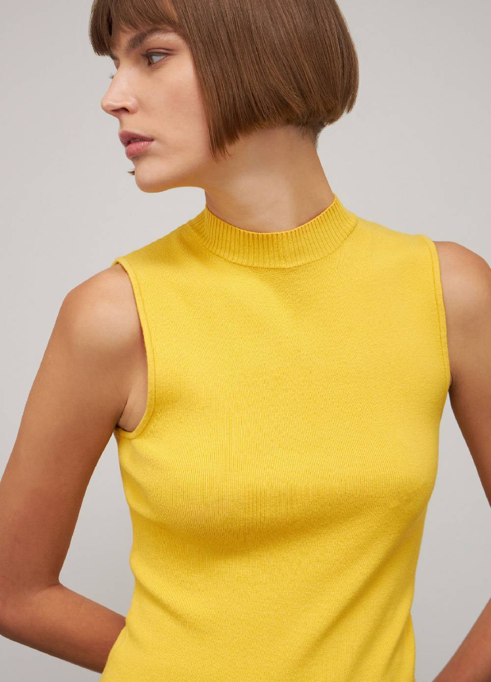 LES COPAINSTop tricot collo alto in misto viscosa Hotsell