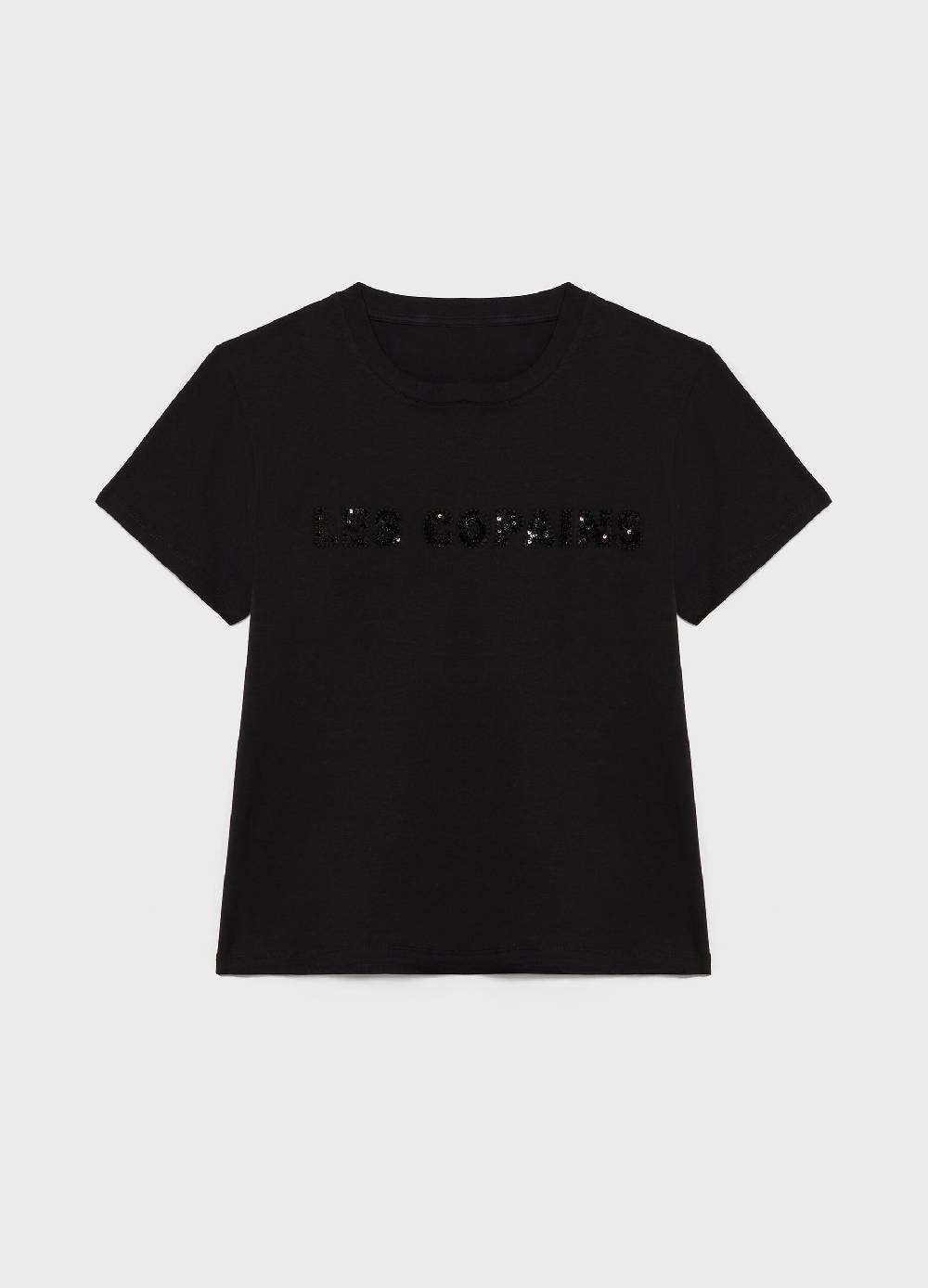 LES COPAINST-shirt a mezza manica in cotone stretch Vendita Economica