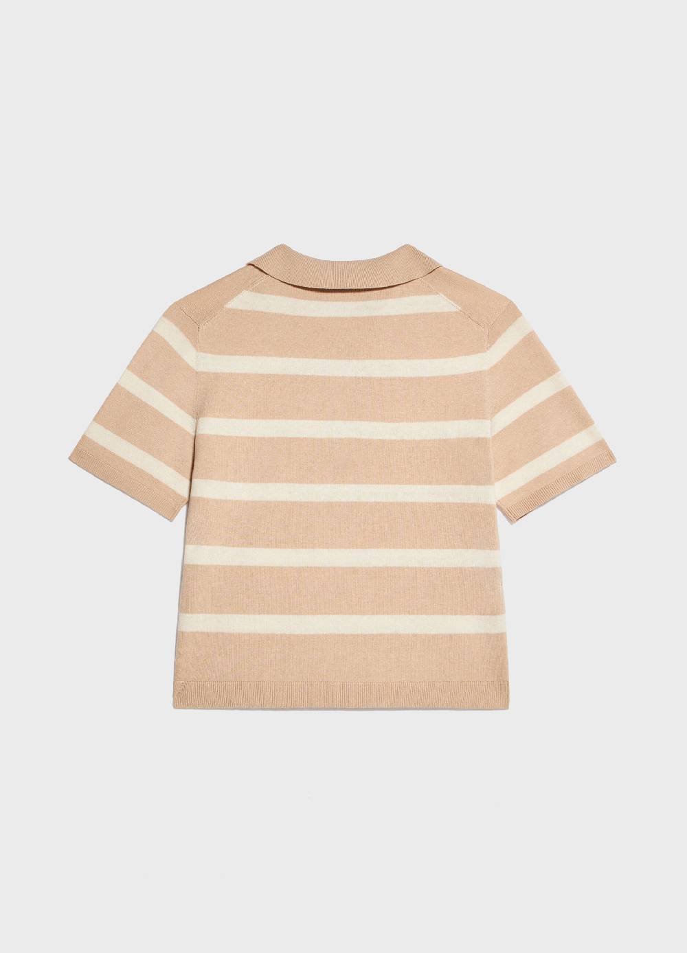 LES COPAINSPolo tricot in cotone e seta a righe Saldi Di Fabbrica
