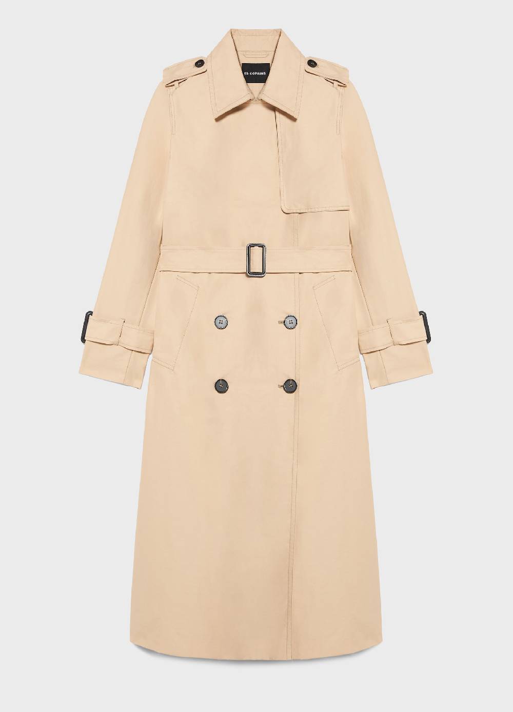 LES COPAINSTrench coat in misto cotone Vendite Flash