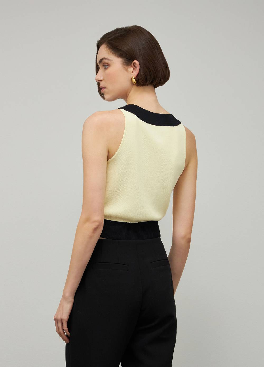 LES COPAINSTop tricot senza maniche in misto viscosa Moda