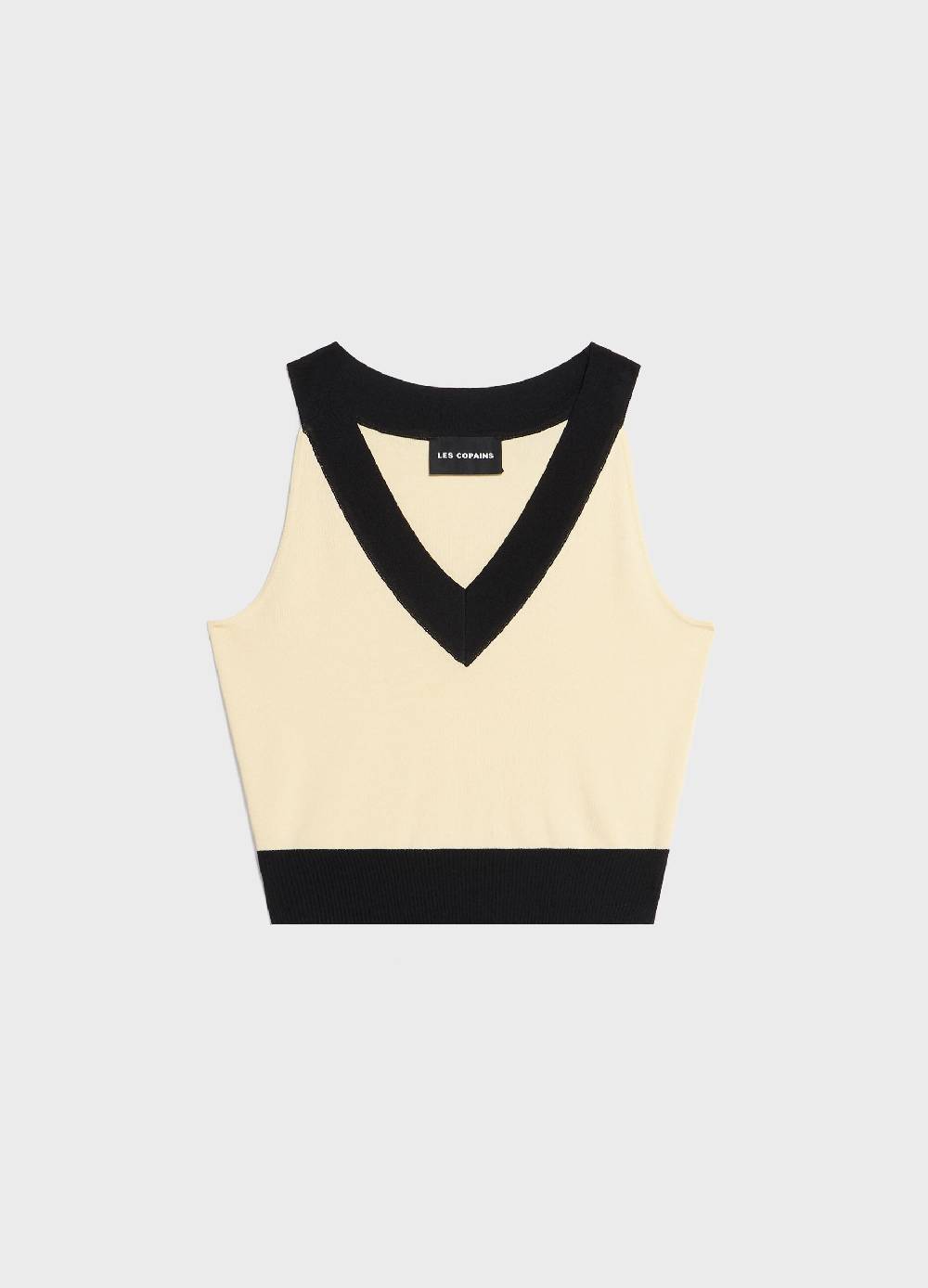 LES COPAINSTop tricot senza maniche in misto viscosa Moda