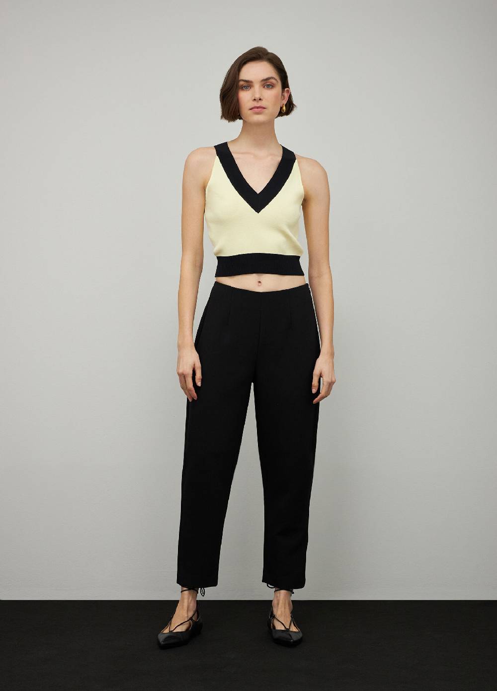 LES COPAINSPantaloni slouchy in crepe 2025