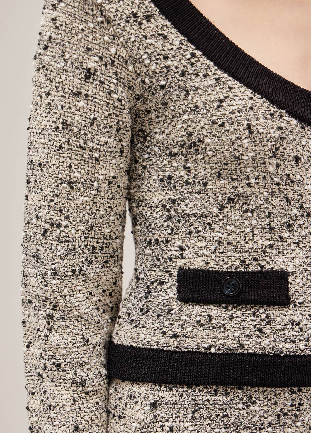 LES COPAINSCardigan tricot effetto bouclé Italia