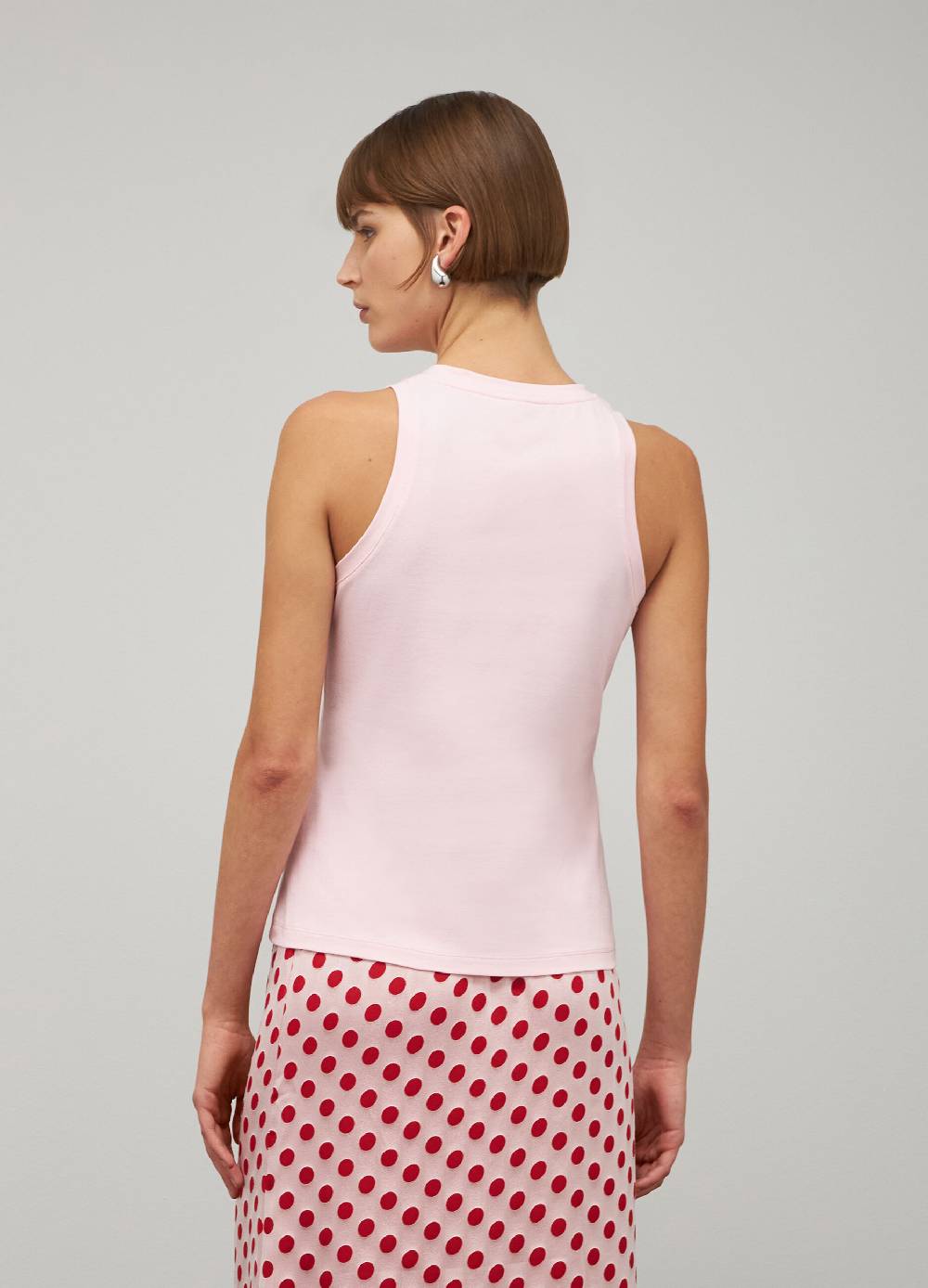 LES COPAINSTop smanicato in cotone stretch Offerta migliore
