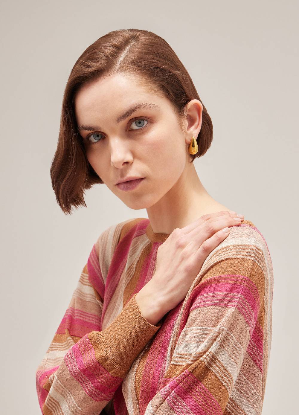 LES COPAINSMaglione tricot a righe Negozi Online