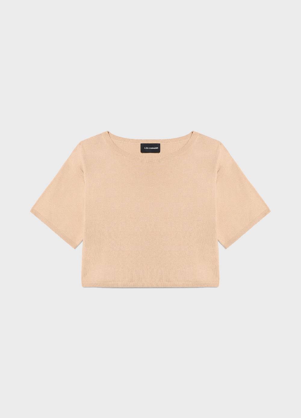 LES COPAINSMaglia tricot a maniche corte in seta e cotone Acquista Ora