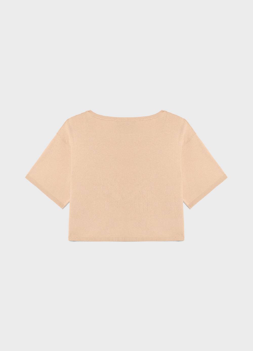 LES COPAINSMaglia tricot a maniche corte in seta e cotone Acquista Ora