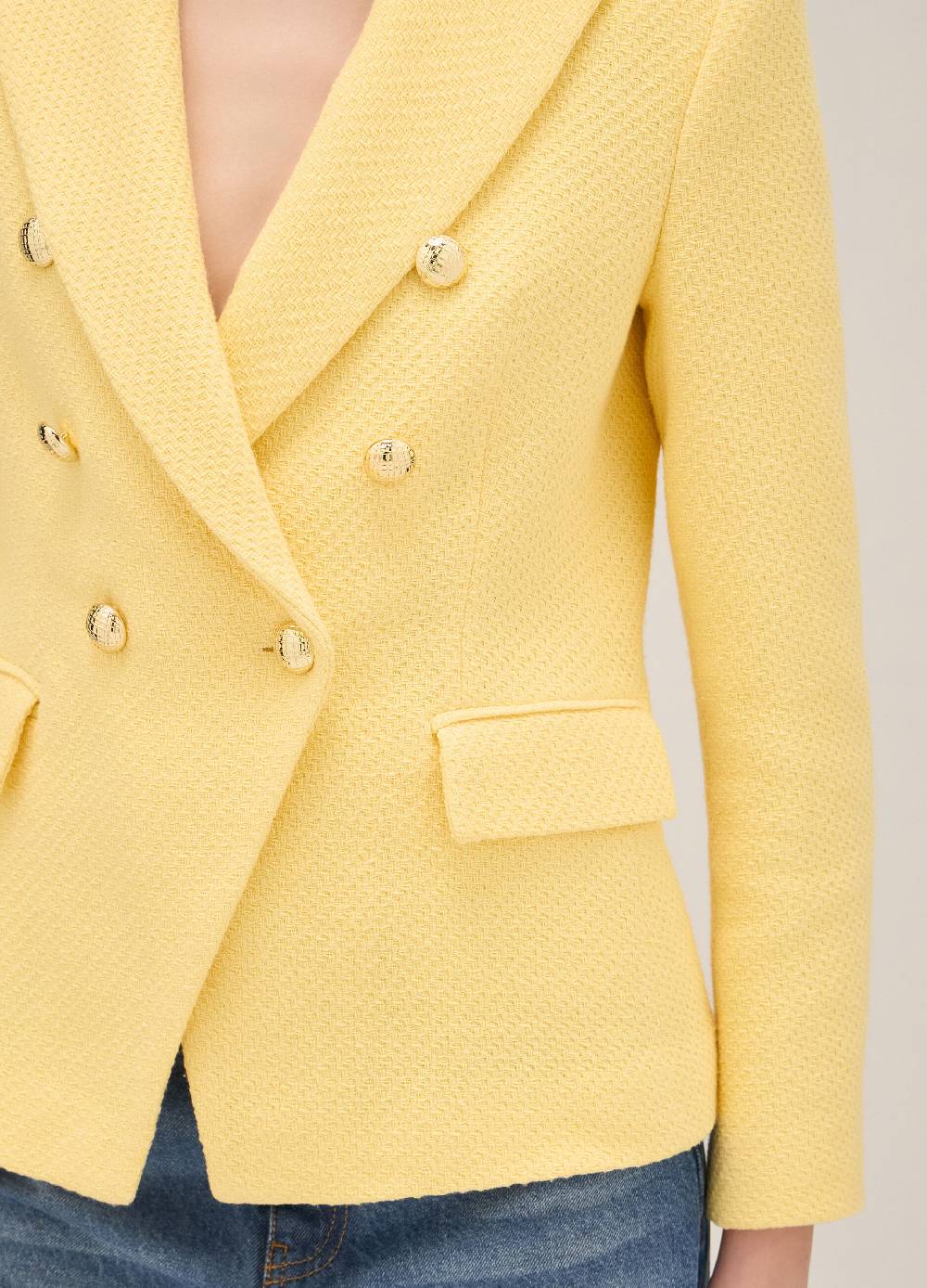 LES COPAINSBlazer doppiopetto in misto cotone Affare Del Giorno