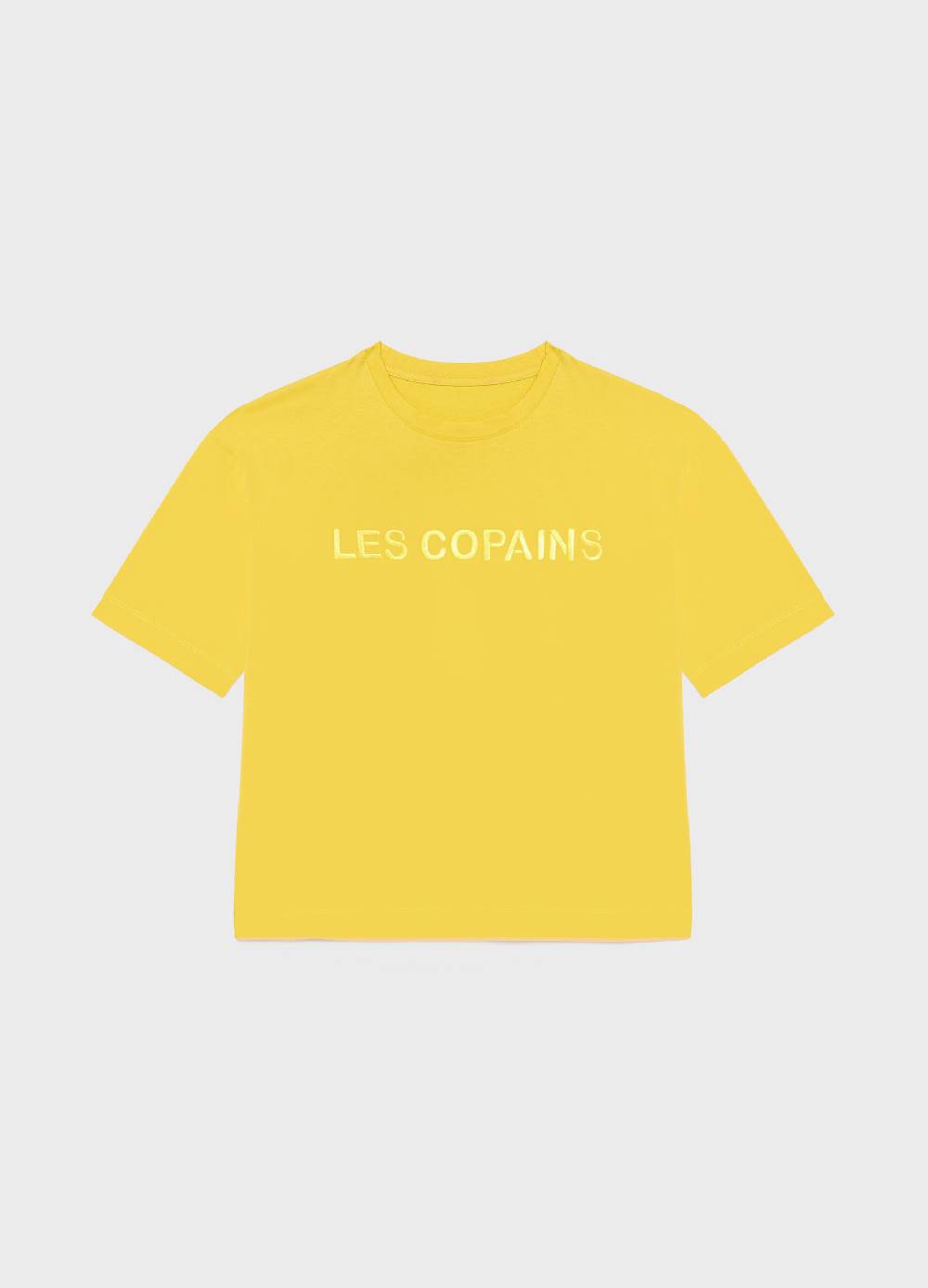 LES COPAINST-shirt logata in puro cotone Presa
