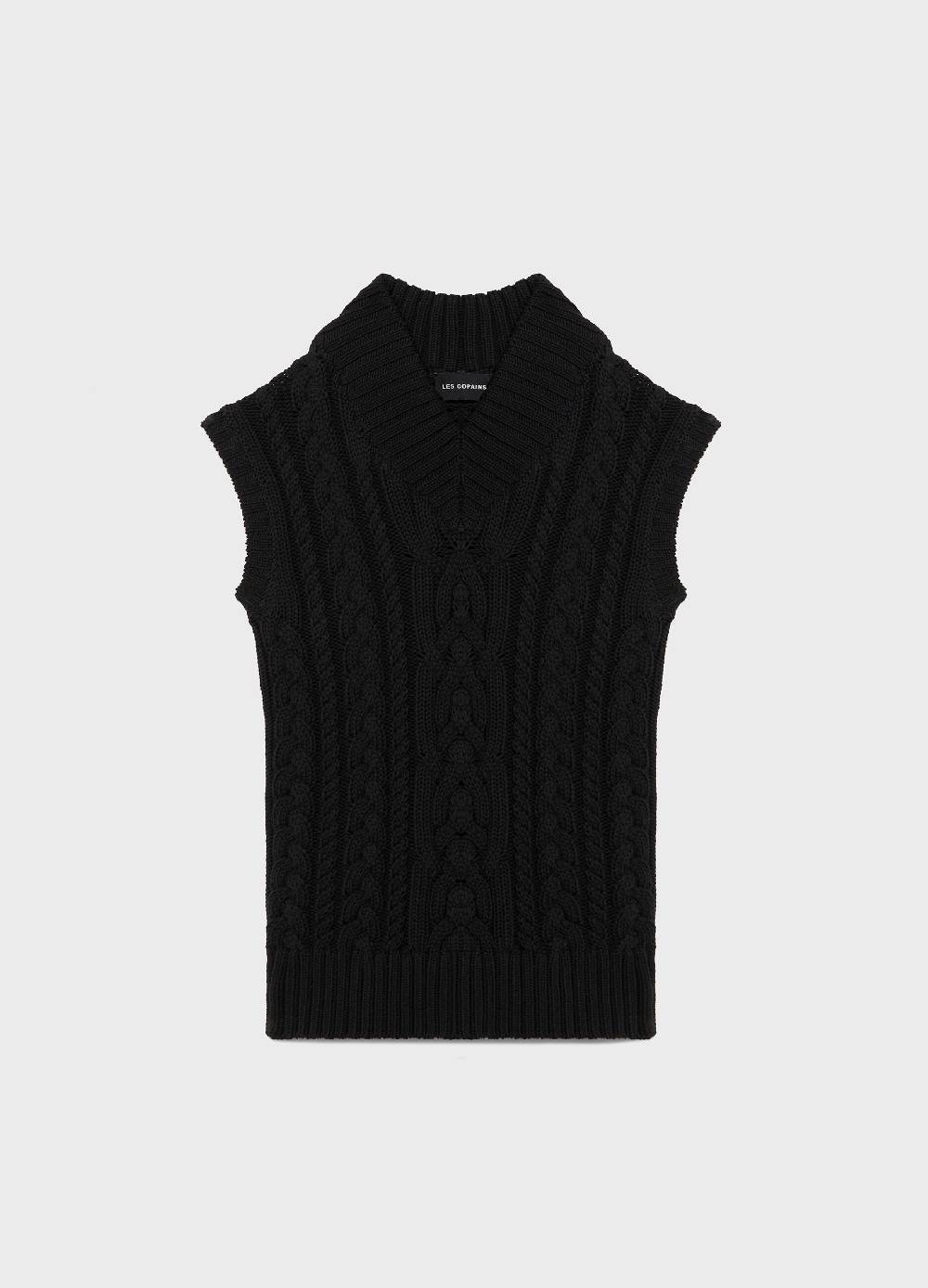 LES COPAINSGilet tricot a trecce Online