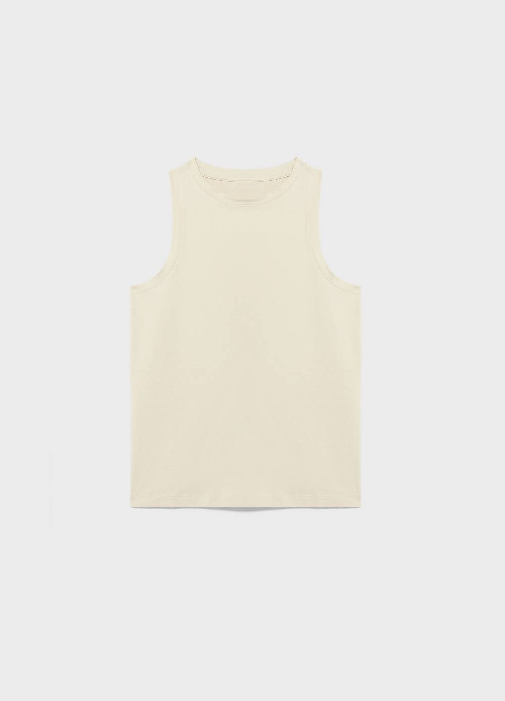 LES COPAINSTop smanicato in cotone stretch In Vendita