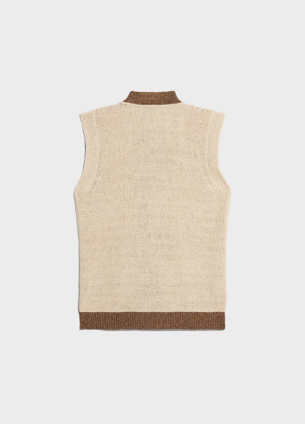 LES COPAINSGilet tricot in misto cotone Saldi