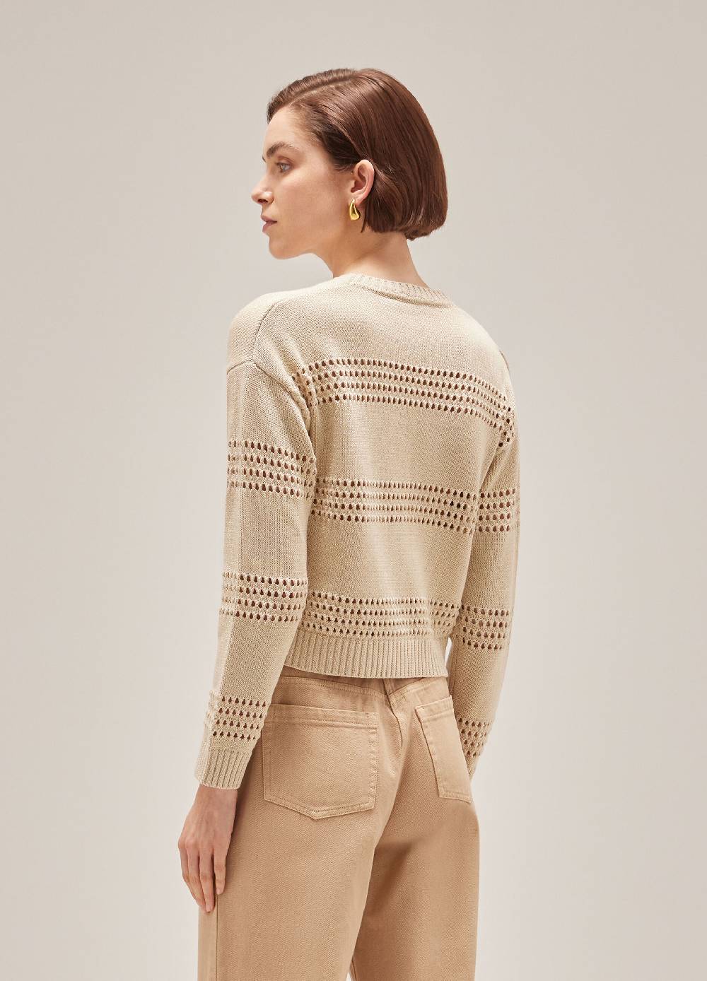 LES COPAINSCardigan tricot misto seta e cotone Hotsell