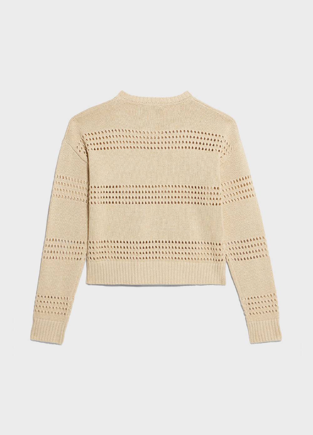 LES COPAINSMaglione tricot in seta e cotone Vendita Calda