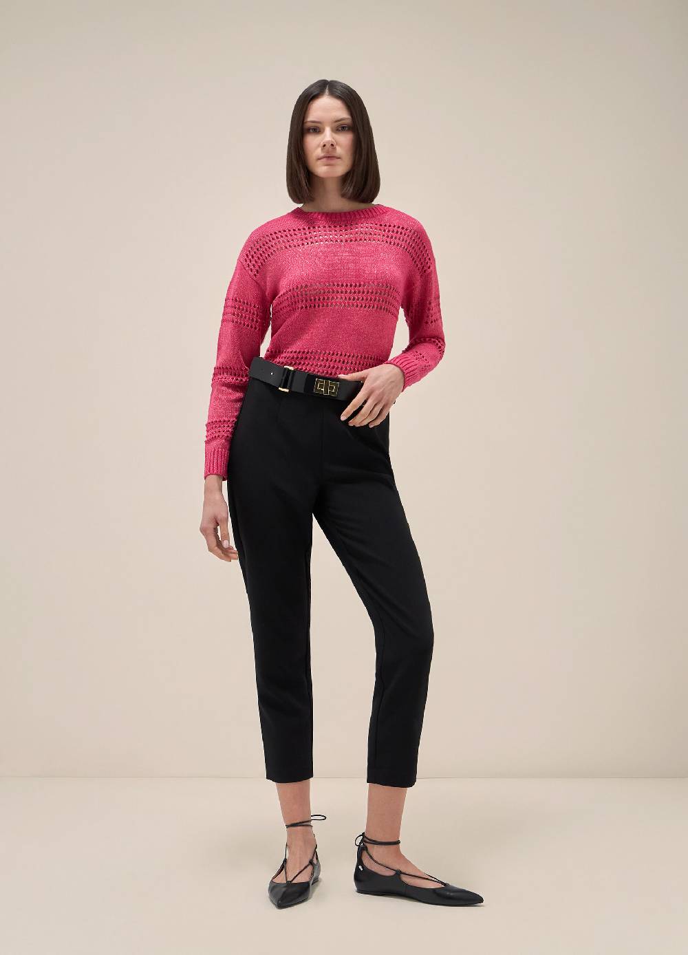 LES COPAINSMaglione tricot in seta e cotone Vendita Economica