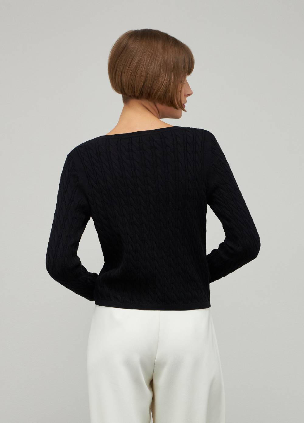 LES COPAINSMaglione tricot in cotone e seta Saldi Di Fabbrica
