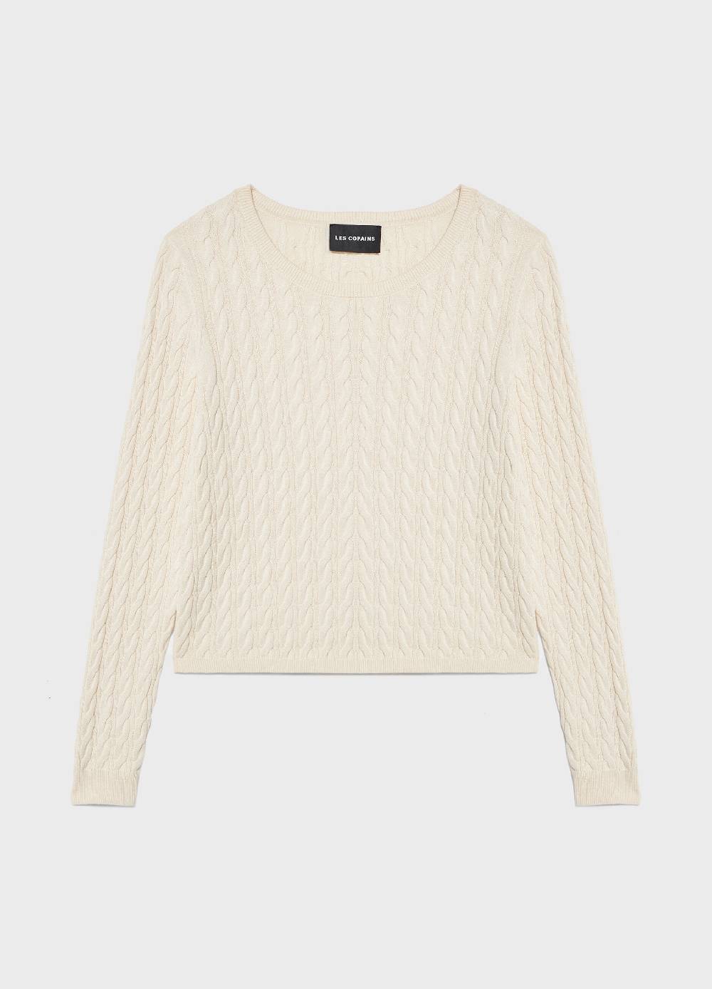 LES COPAINSMaglione tricot in cotone e seta In Saldo