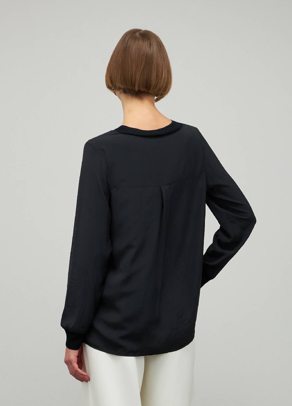 LES COPAINSBlusa girocollo in viscosa Prezzo Ridotto