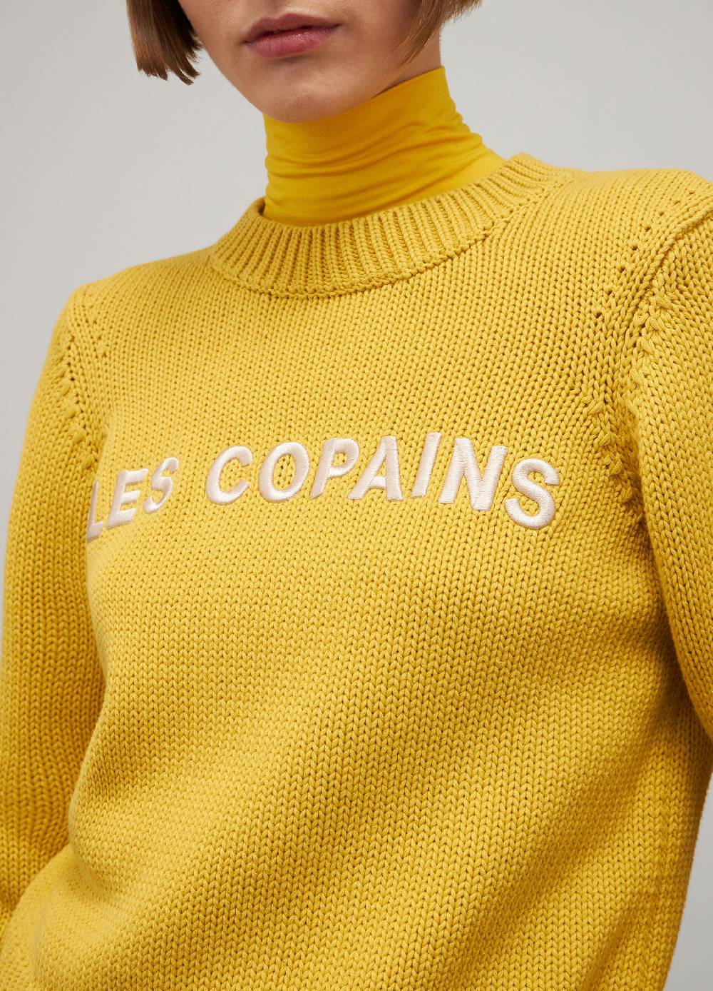 LES COPAINSMaglione tricot in puro cotone Vendita Economica