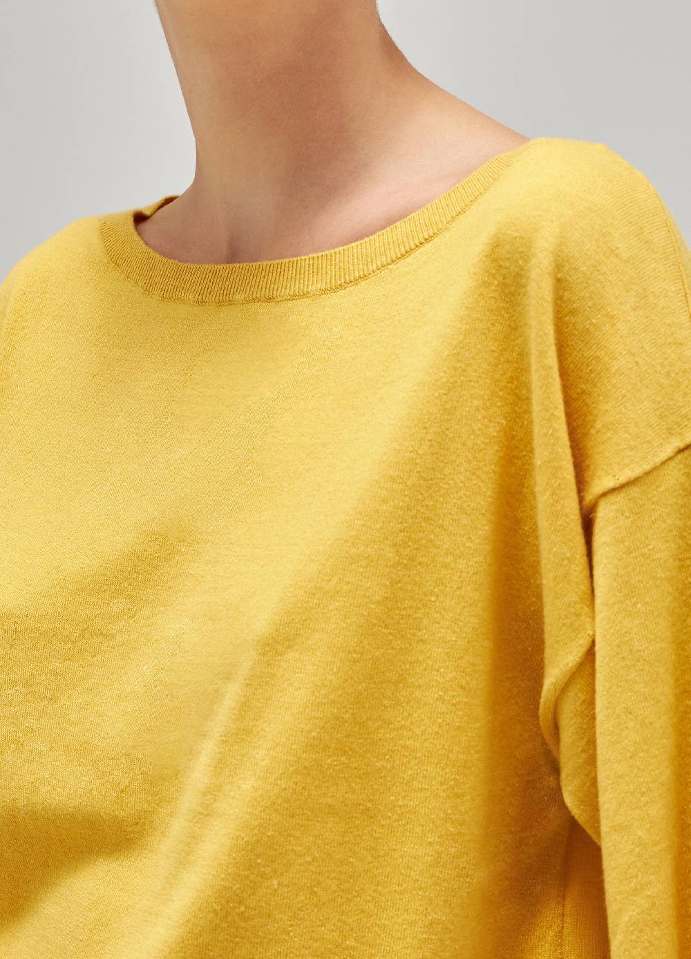 LES COPAINSMaglia tricot a maniche corte in seta e cotone Negozio