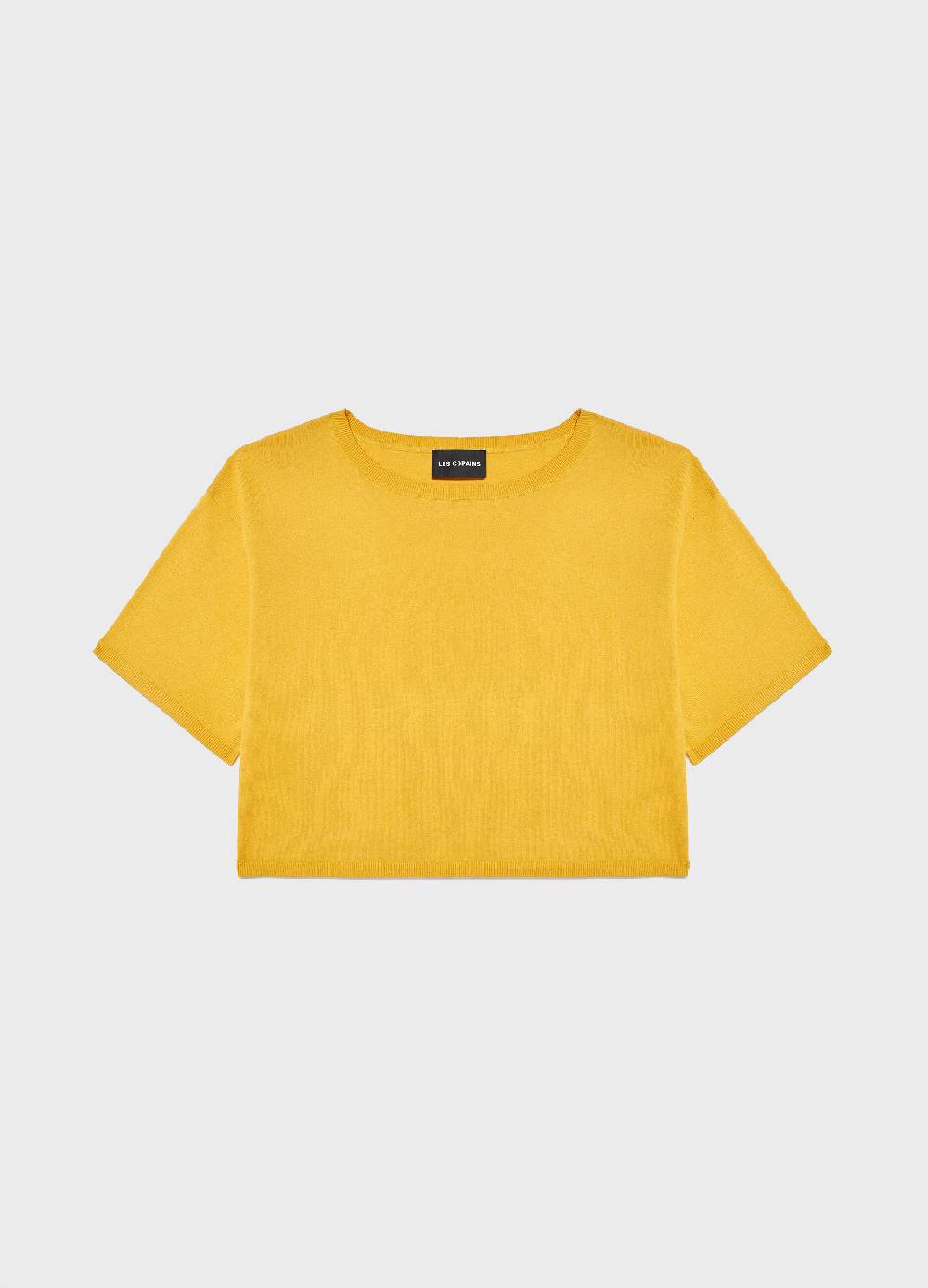 LES COPAINSMaglia tricot a maniche corte in seta e cotone Negozio