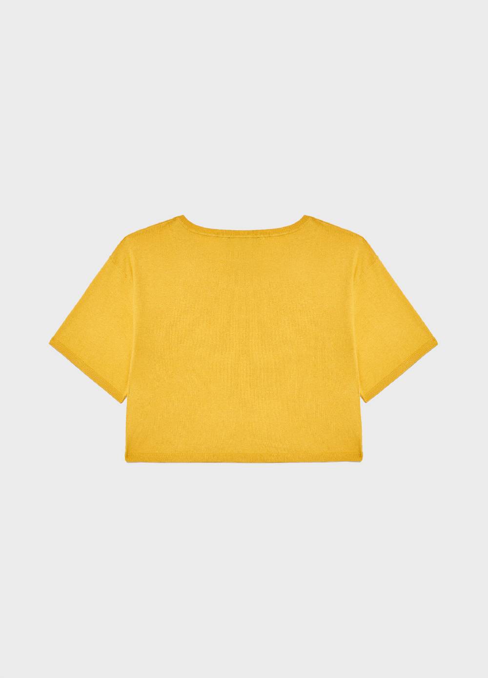 LES COPAINSMaglia tricot a maniche corte in seta e cotone Negozio