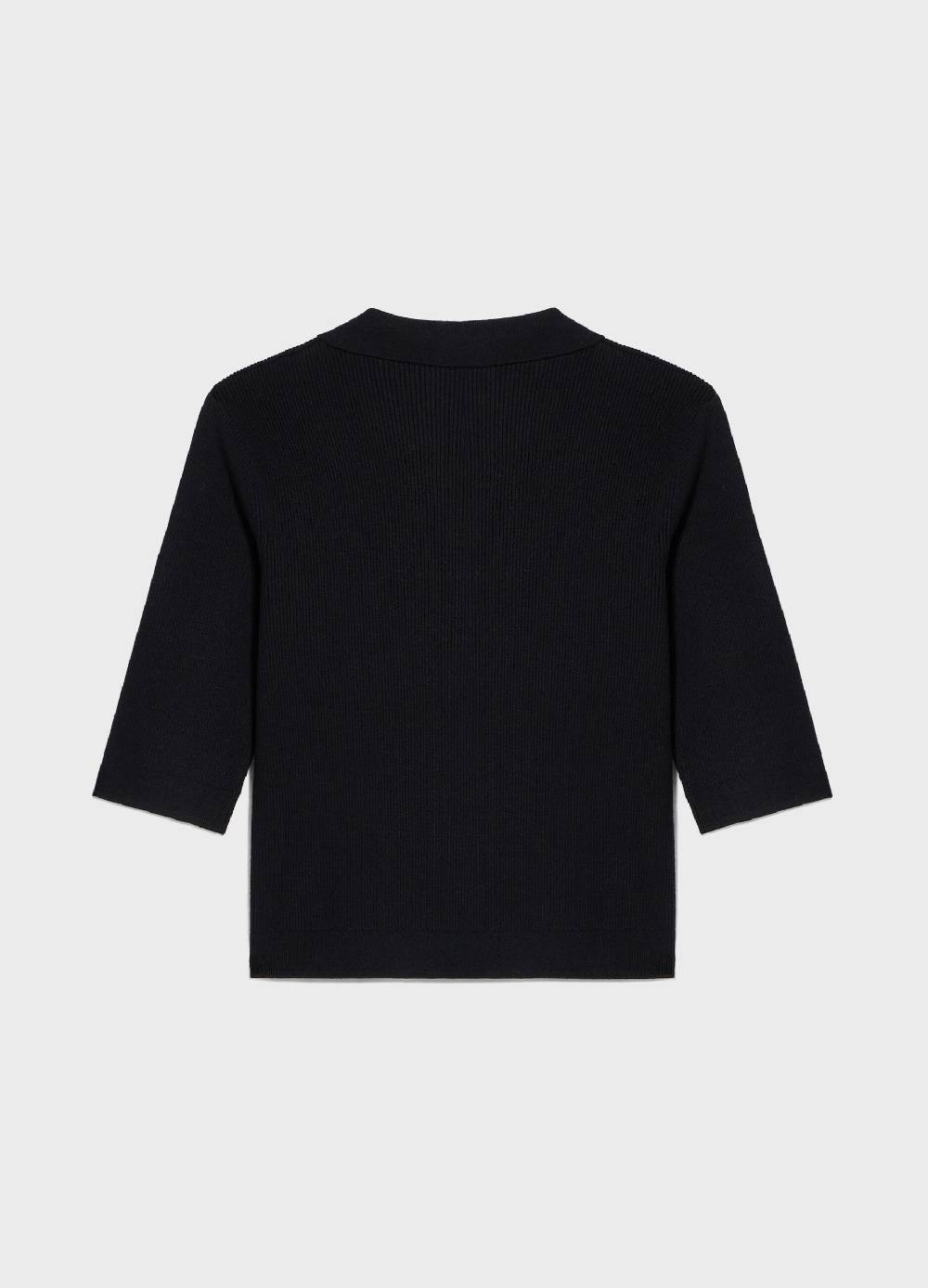 LES COPAINSPolo tricot a costine in misto viscosa Nuova