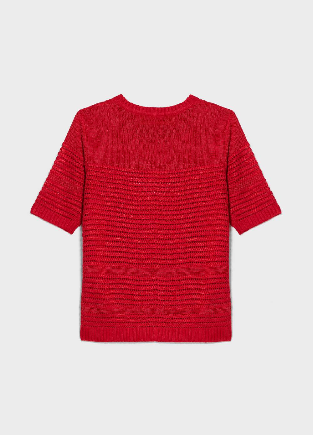 LES COPAINSTop tricot traforato maniche corte 2025