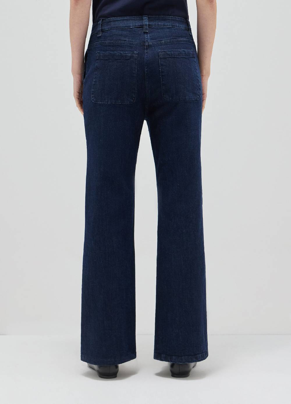 LES COPAINSDenim flare in cotone stretch Italy