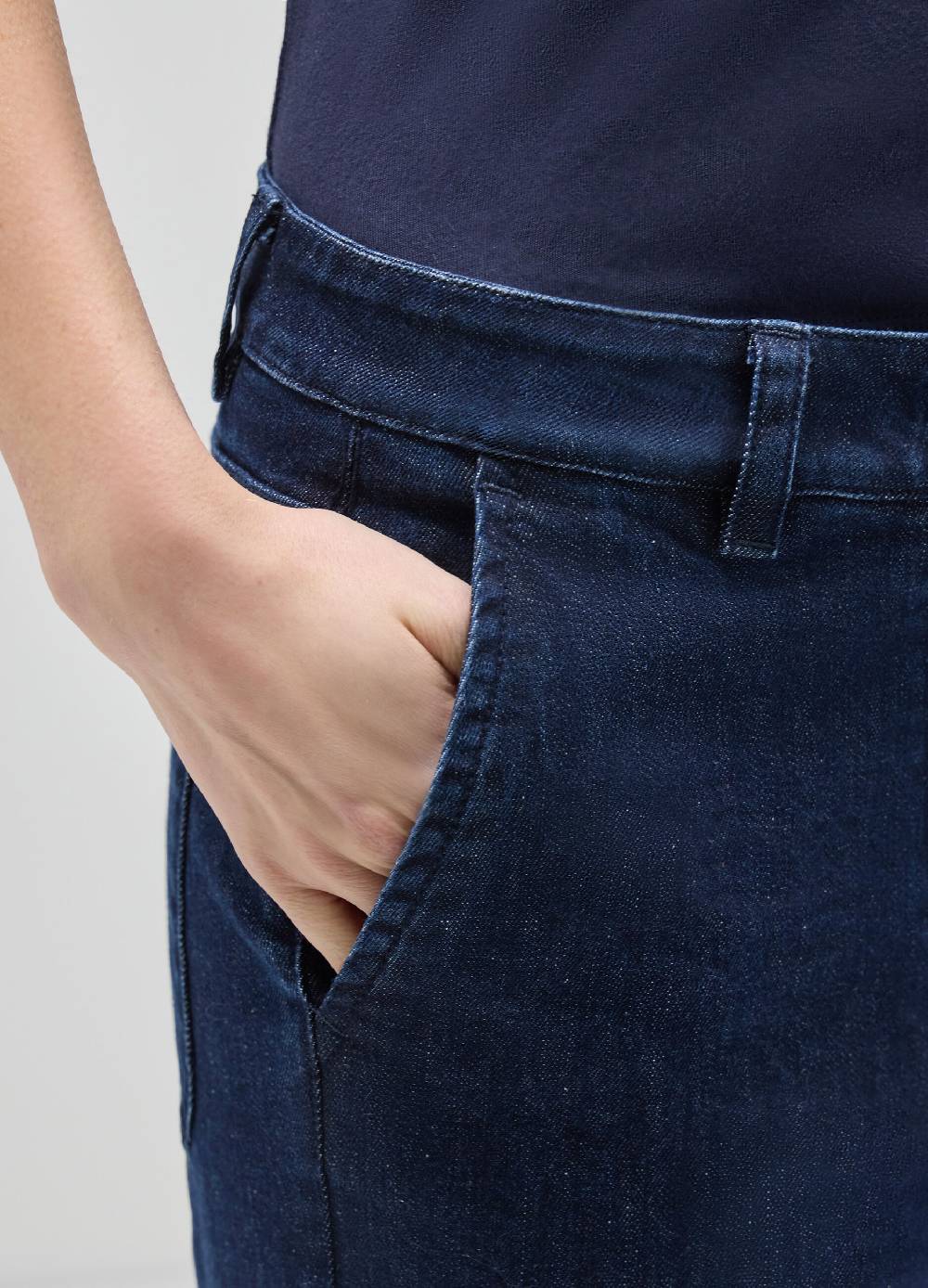 LES COPAINSDenim flare in cotone stretch Italy