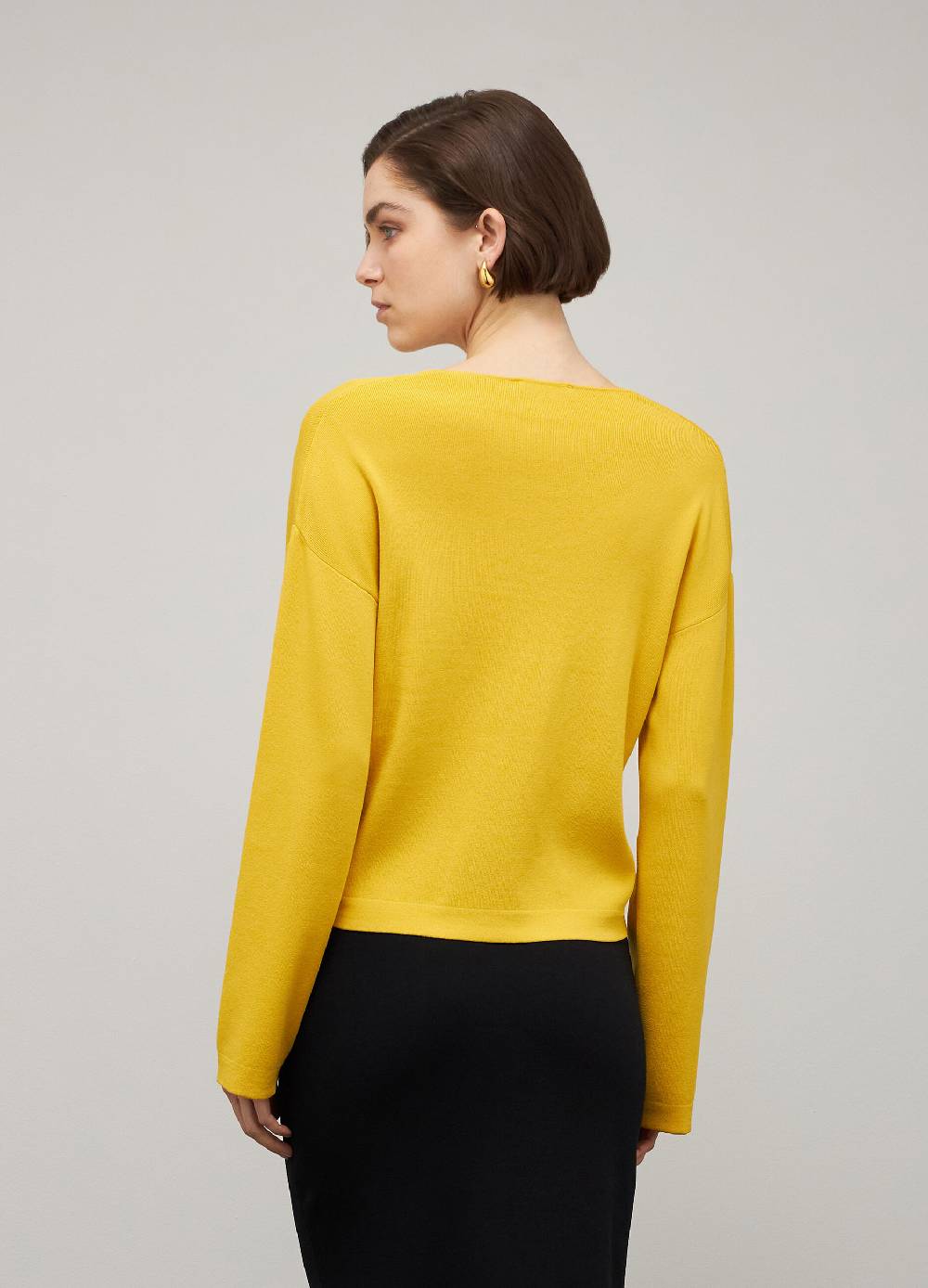 LES COPAINSMaglia tricot con scollo a V in misto viscosa Nuovo