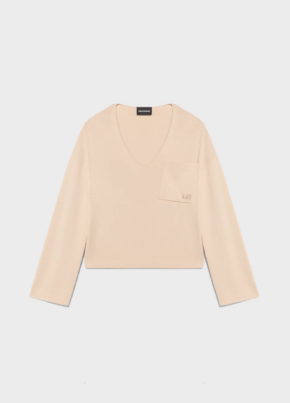 LES COPAINSMaglia tricot con scollo a V in misto viscosa Spedizione Gratuita