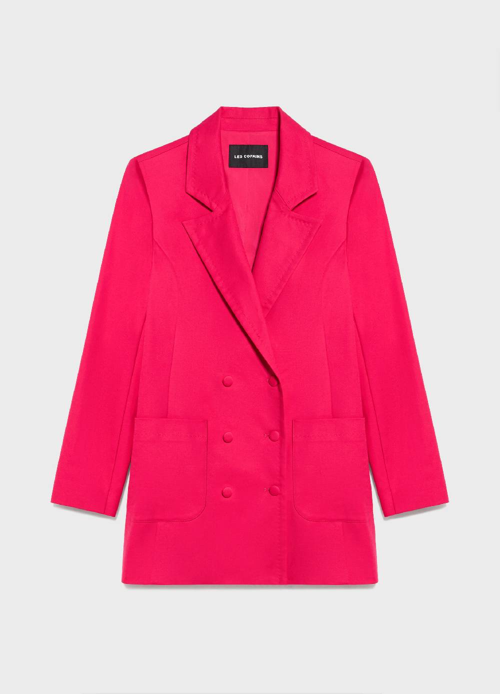 LES COPAINSBlazer doppiopetto in cotone stretch Consegna Veloce