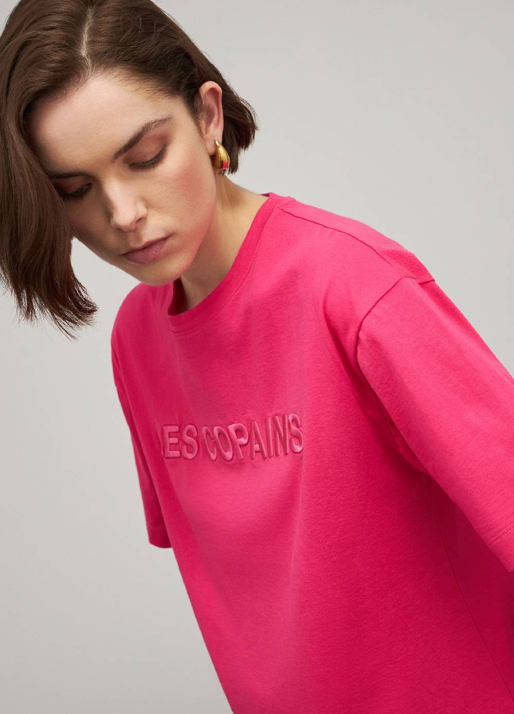 LES COPAINST-shirt logata in puro cotone Shopping Online
